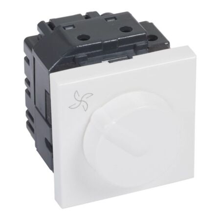 Arteor™ - Fan controller - Fan step regulator 100 W - 2 modules - White