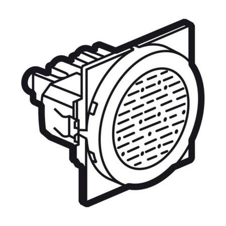 Buzzer Arteor™ - 230 V - 2 round modules - magnesium