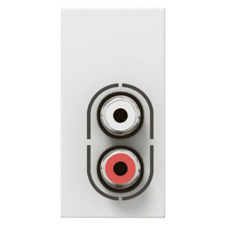 Arteor™ - 2 x RCA socket - 1 module - White