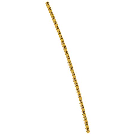 CAB3 - Markers for terminal blocks and wiring 0.15 to 0.5mm² black letters on yellow background 0.15-0.5mm² letter C pack of 300