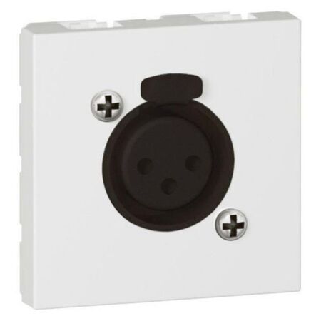 Arteor™ - 3-pole XLR socket - female - 2 modules - White