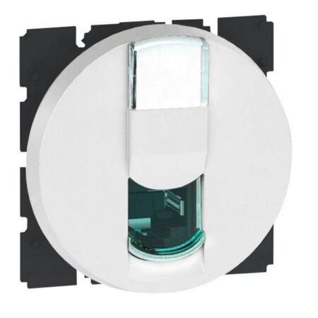 Arteor™ - RJ45 socket - category 6 UTP - 2 round modules - White