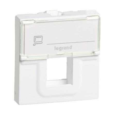 Arteor™ - Adaptor for data socket - for Keystone single connector - 2 mod - White