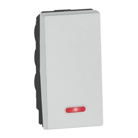 Arteor™ - 2-way switch - with indicator 20 AX 250 V~ - 1 module - Soft Alu