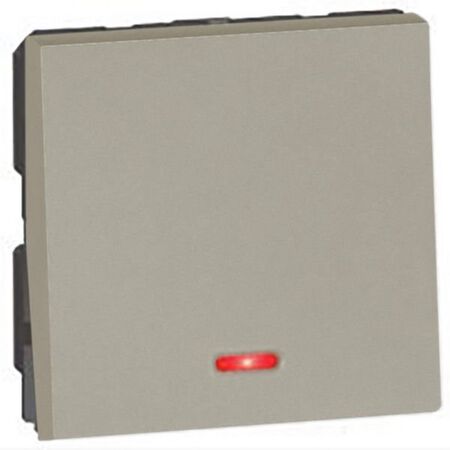 Arteor™ - 2-way switch - with indicator 20 AX 250 V~ - 2 modules - Champagne