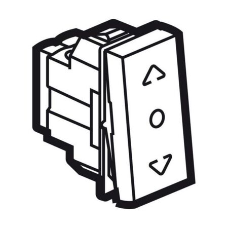 Arteor™ - Curtain switch - centre retract - 1 module - Magnesium