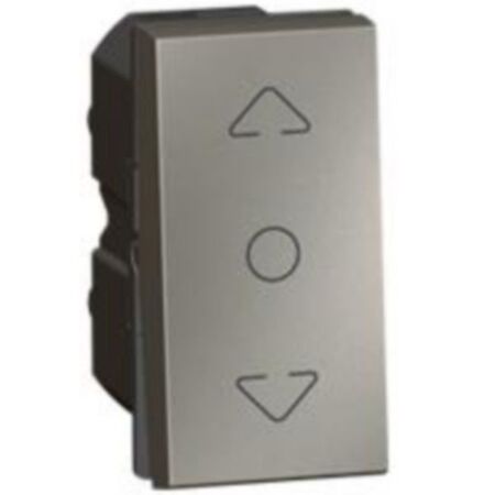 Arteor™ - Curtain switch - centre off - 1 module - Magnesium