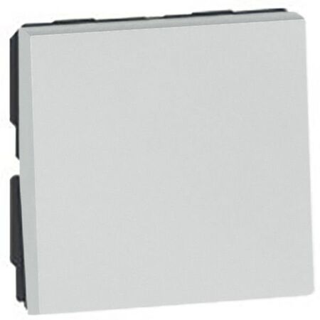 Arteor™ - 1-way push-button - 2 modules - Soft Alu