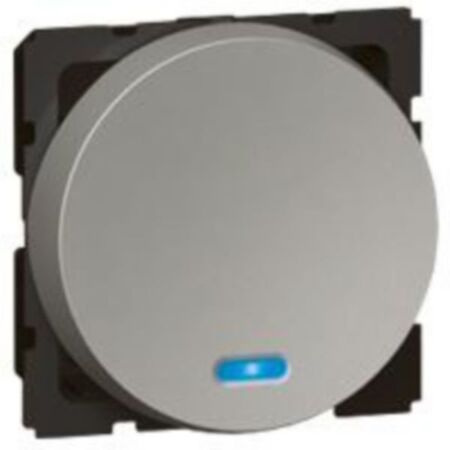 Arteor™ - 2-way push-button - with locator - 2 round modules - Magnesium