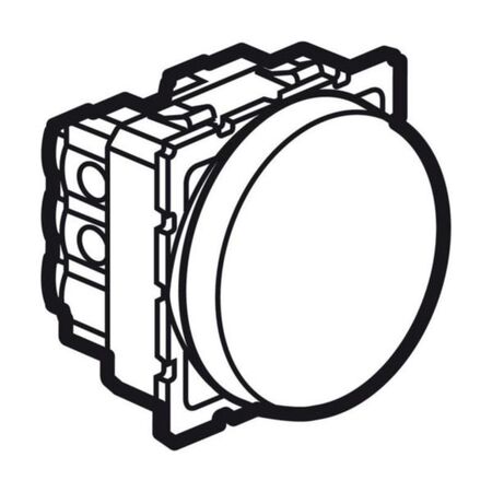 Arteor™ - Intermediate switch - 10 AX 250 V~ - round - 2 modules - Magnesium
