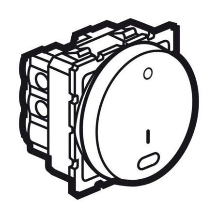 Arteor™ - 1-way double pole switch Arteor™-with indicator- 20 AX 250 V~ -round- 2 mod-magn