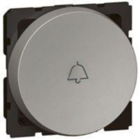 Arteor™ - 2-way push-button - with bell symbol - 2 round modules - Magnesium