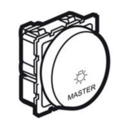 Arteor™ - Master push-button - lighting control - 2 round modules - White
