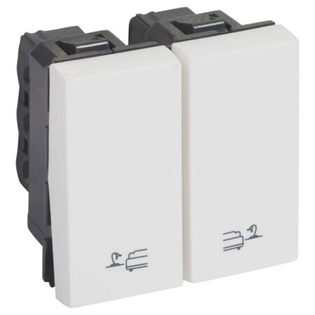 Arteor™ - Switch for bed lights - lighting control - 2 x 1 modules - White
