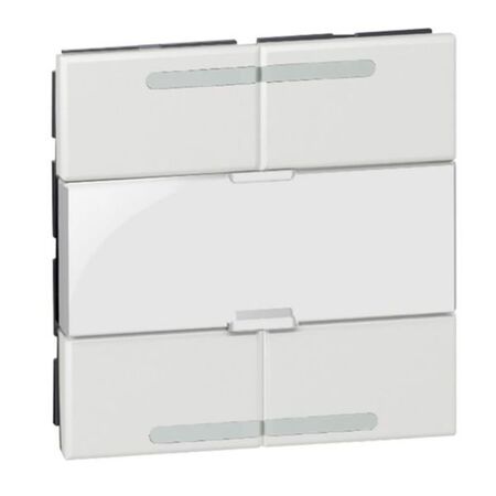 Arteor -scenario controller square key cover - white - 2 modules