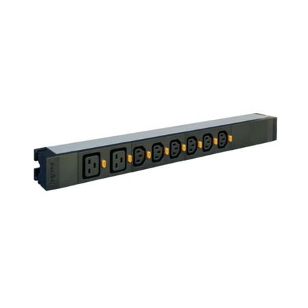 LCS³ 19" PDU 1U 6 x C13 + 2 x C19 IEC 60320 standard with terminal block