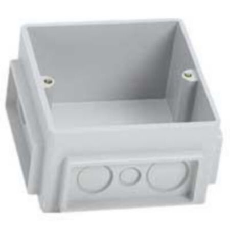 Flush mounting box - for floor sockets - 3 modules - plastic