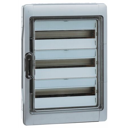 Plexo3 IP65 Surface Mount Enclosure 36 Module Grey 622Hx340Wx161Dmm