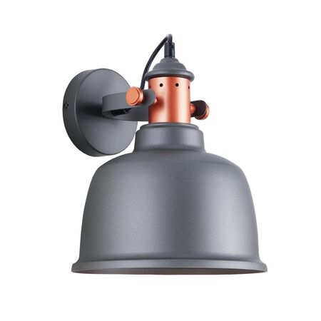 ALTA: Interior Adjustable Bell With Copper Highlight Wall Lights