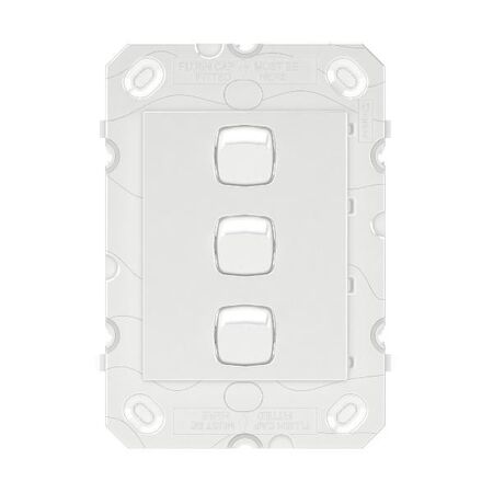 Legrand Arteor 770 Series 16A 240V a.c 3 Gang 2 Way Single Pole Double Throw Vertical Rocker Switch White