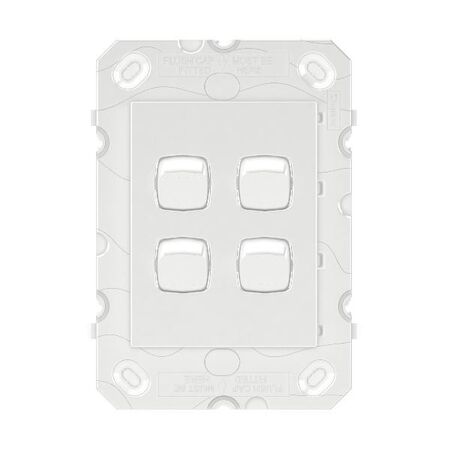 Legrand Arteor 770 Series 16A 240V a.c 4 Gang 2 Way Single Pole Double Throw  Vertical Rocker Switch White