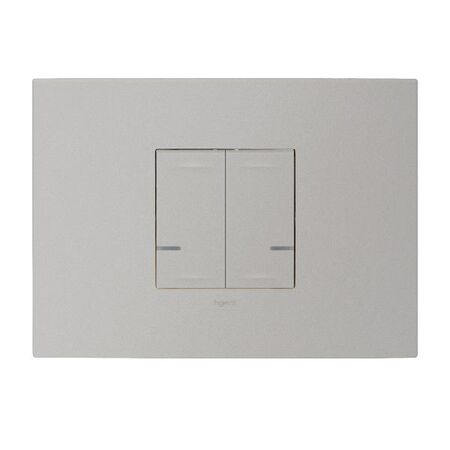 Arteor with Netatmo 2 Gang 2 Module Wireless Remote Control with Coverplate Soft Aluminium