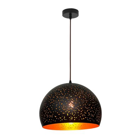 CELESTE: Bohemian Rustic Embossed Dome Shape Pendant Light
