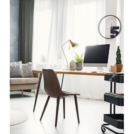 COLLO:  Cone Shade with Antique Brass Highlight Table Lamps