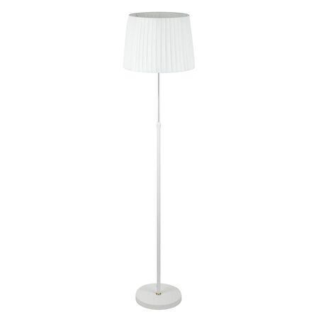 CRECER: Interior Slanted Pleated Shade Height Adjustable Floor Lamps