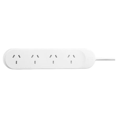 HPM General Purpose 4 Outlet Powerboard White