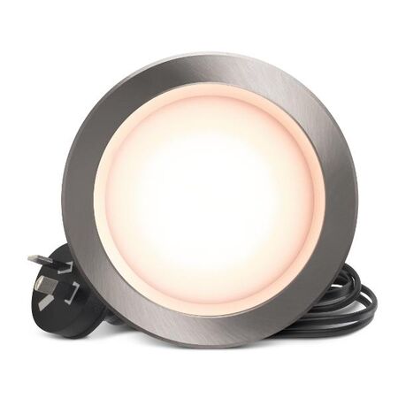 HPM DLI 7W 700lm LED Warm White Dimmable Downlight 90mm Brushed Chrome