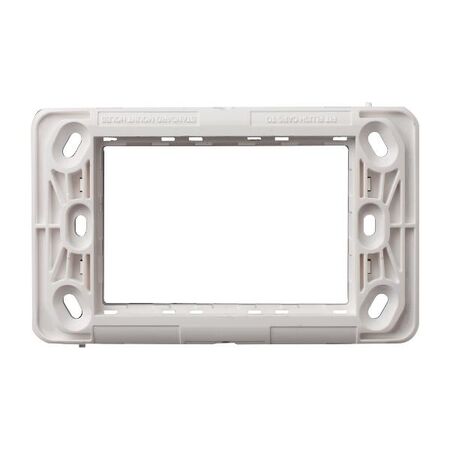 Excel Life - Common plate - Mounting frame Grid for 3x 25x57mm or 1x 25x57mm + 1x 50x27mm inserts white
