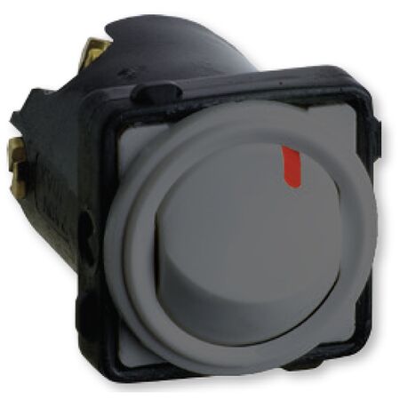 Excel Life - Engraved rocker switch mechanism 1 way 32A 240V a.c. with red dot urban grey