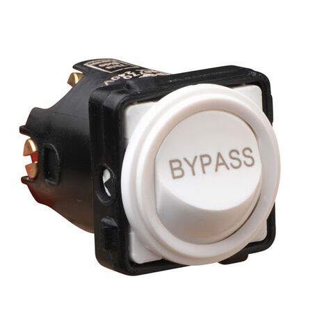 Excel Life - Engraved rocker switch mechanism 2 way 16AX 240V a.c. Bypass engraved white