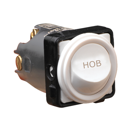 Excel Life - Engraved rocker switch mechanism 2 way 16AX 240V a.c. HOB engraved white