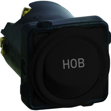 Excel Life - Engraved rocker switch mechanism 1 way 32A 240V a.c. HOB engraved black