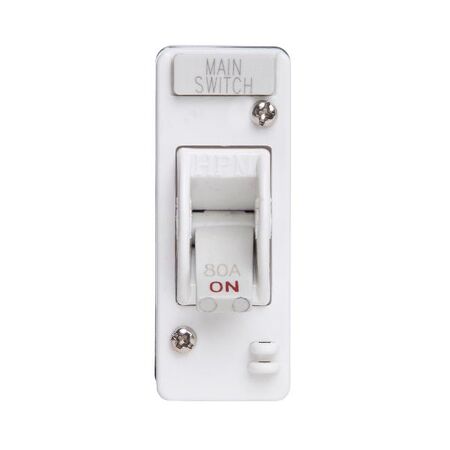 HPM 1P 80A 240V a.c. Front Entry Surface Mount Mains Switch