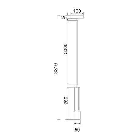 GOLDA: Interior Tube with Brass Highlight Pendant Lights