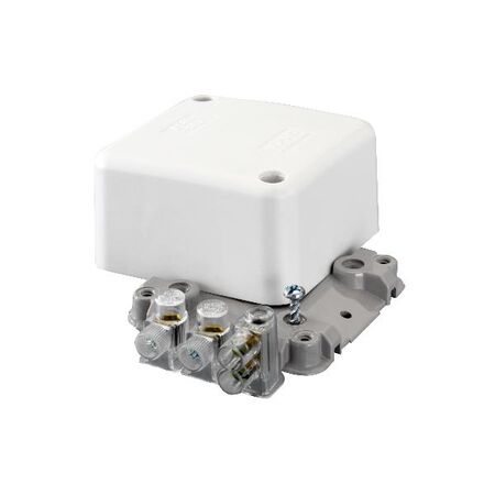 HPM 4 x 40A Terminals Junction Box 68x68x38mm White - 10 Pack