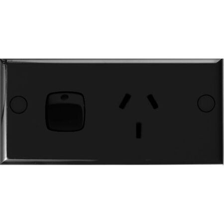 HPM Standard 10A Double Power Point Black