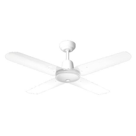 HPM Aluminium 4 Blade Hangsure Ceiling Fan 1220mm 48in White