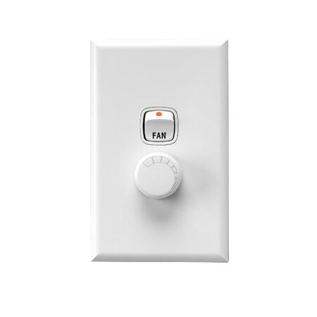 HPM Excel 300VA Rotary Fan Controller White