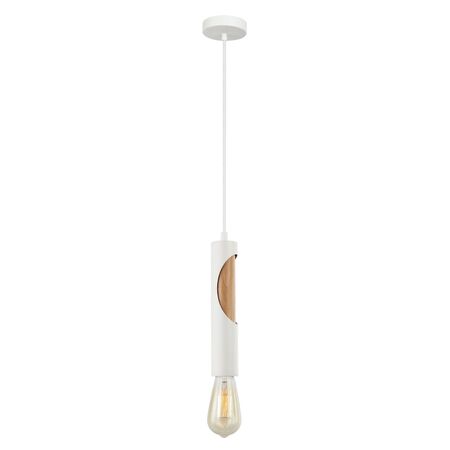IDA: Interior Iron & Blonde Wood Tube Pendant Lights