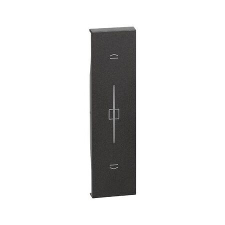 Bticino Living Now 1 Module Smart Blind / Shutter Key Cover Black