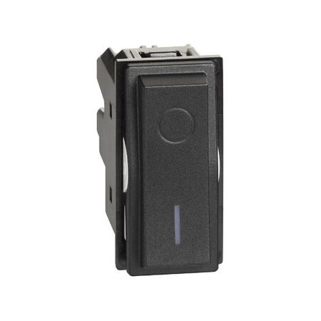 Bticino Living Now 2 Pole 1 Way 16A 1 Module Switch Mechanism Black