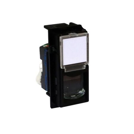 Bticino Living Now Cat 6 UTP 1 Module Data Socket Black