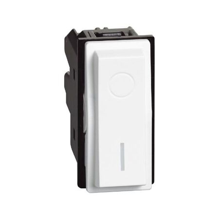 Bticino Living Now 2 Pole 1 Way 16AX 1 Module Switch Mechanism White