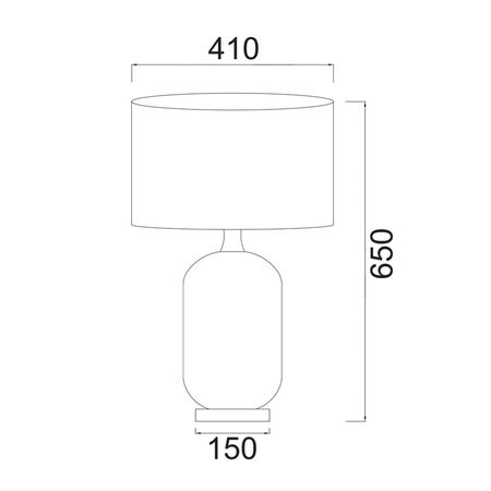 LUSSO: Interior Black Drum Shade Ceramic Base with Antique Brass Highlight Table Lamps
