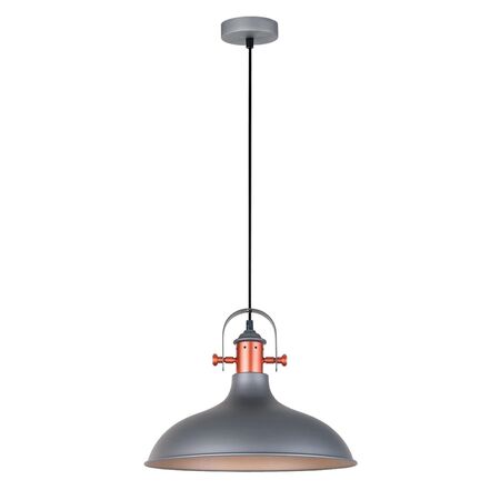 NARVIK: Industrial Scandinavian Dome Shape With Copper Plating Pendant Lights