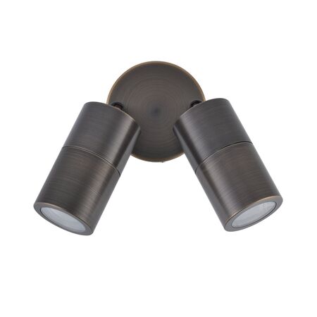 MR16 Exterior Wall Pillar Spot Lights (Rustic Brass) IP65